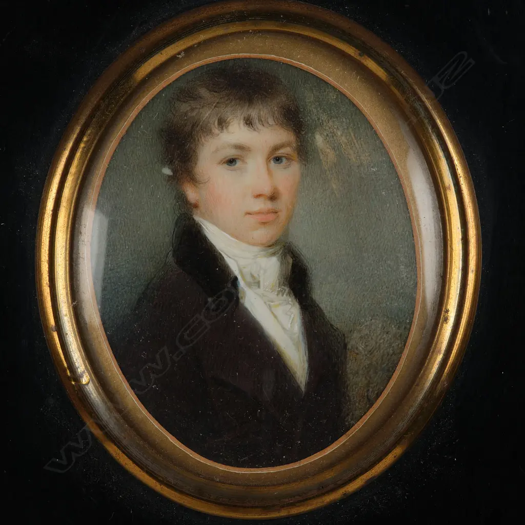 Unidentified artist (England. c.1795) portrait miniature, Image 1++